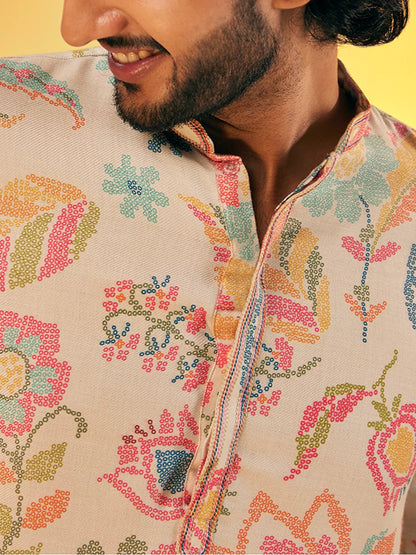 Men's Multi Haldi Kurta