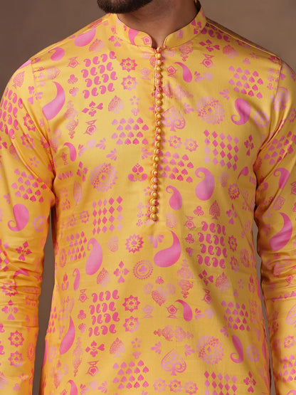 Men's Yellow Haldi Kurta