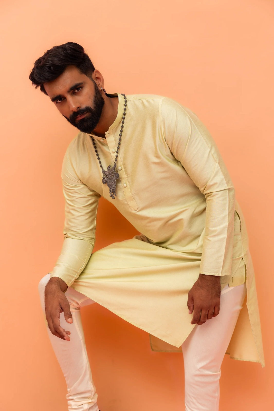 Men Yellow Haldi Kurta