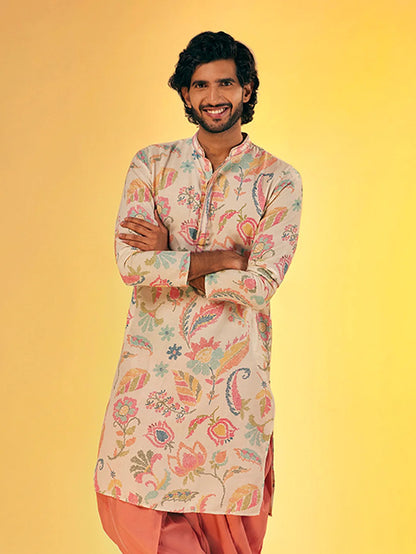 Men's Multi Haldi Kurta