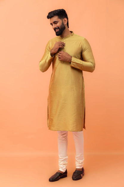 Men Yellow Haldi Kurta