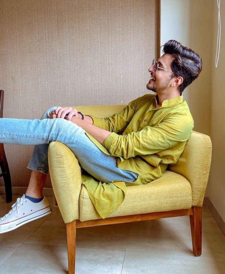 Darshan Raval Cotton Haldi Kurta For Men